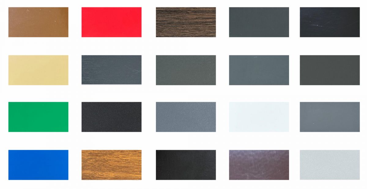 Цветовая палитра алюминиевых профилей